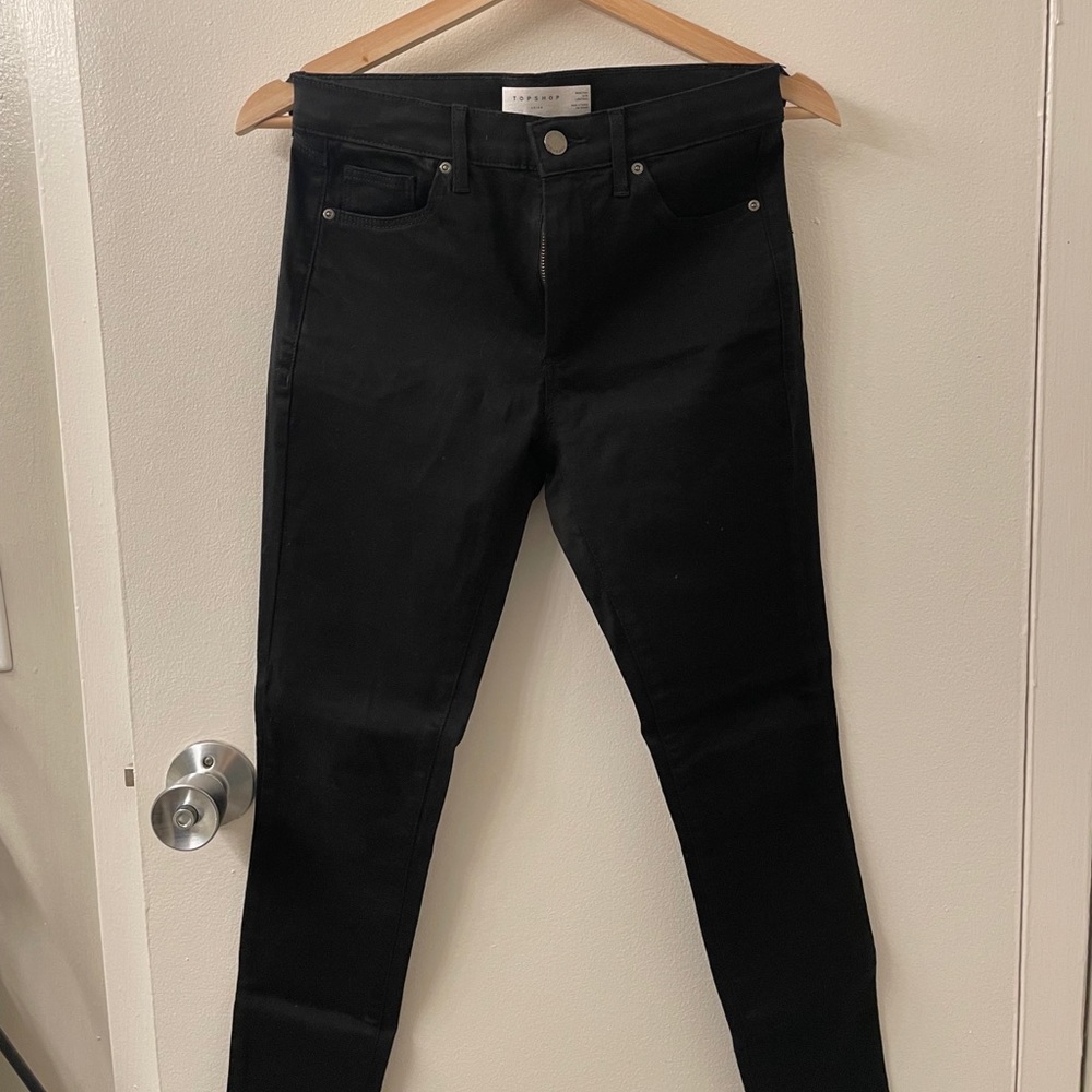 Top shop black Leigh Jeans
